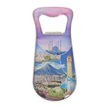 Adana Themed Customizable Metal Magnetic Bottle Opener 95x42 mm