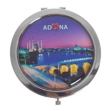 Adana Themed Customised Metal Epoxy Travel Make Up Compact Mirror 70x11 mm