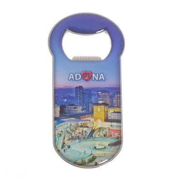 Adana Themed Customizable Metal Magnetic Bottle Opener 90x45 mm - 4