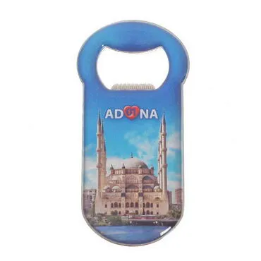 Adana Themed Customizable Metal Magnetic Bottle Opener 90x45 mm - 5