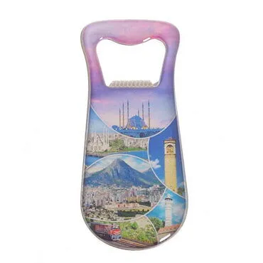 Adana Themed Customizable Metal Magnetic Bottle Opener 95x42 mm - 3
