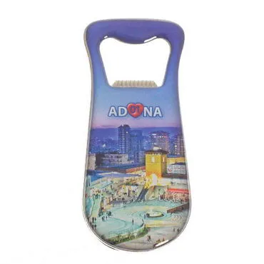 Adana Themed Customizable Metal Magnetic Bottle Opener 95x42 mm - 4
