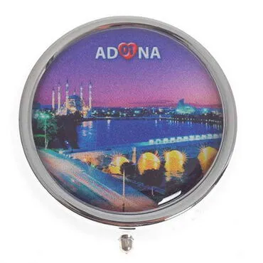 Adana Themed Customised Metal Epoxy Travel Pocket Ashtray 50x15 mm - 3