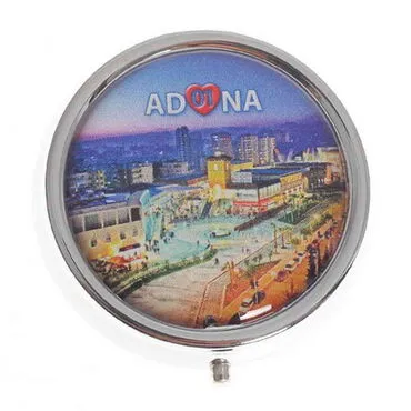 Adana Themed Customised Metal Epoxy Travel Pocket Ashtray 50x15 mm - 4