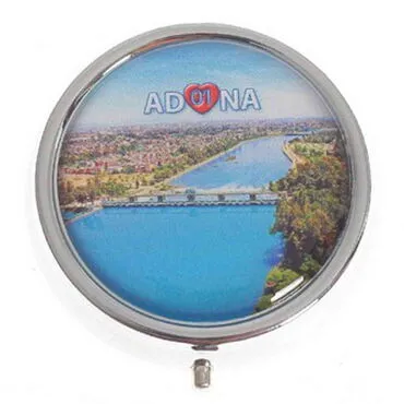 Adana Themed Customised Metal Epoxy Travel Pocket Ashtray 50x15 mm - 6