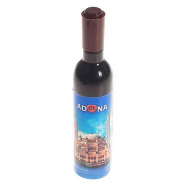 Adana Themed Bottle Shaped Metal Wine Bottle Corkscrew Opener-Magnetic 115x25x25 mm - 4