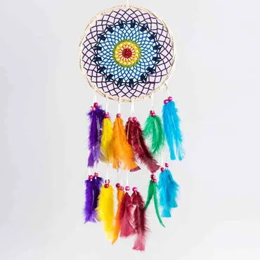 Multicoloured Macrame Dreamcatcher