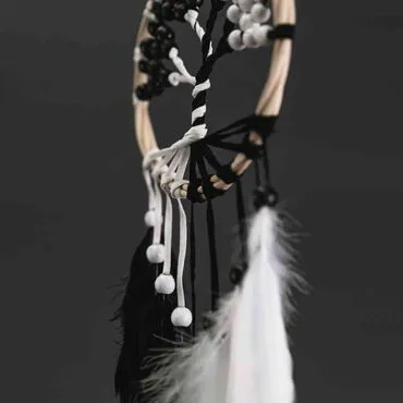 The Tree of Life Black and White Dreamcatcher - Standart - 2