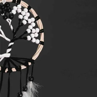 The Tree of Life Black and White Dreamcatcher - Standart - 3