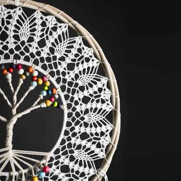 The Tree of Life Lace Macrame Dreamcatcher - Standart - 3