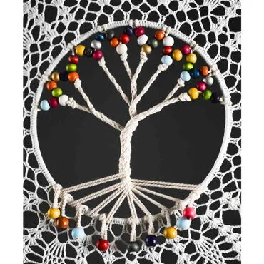 The Tree of Life Lace Macrame Dreamcatcher - Standart - 5