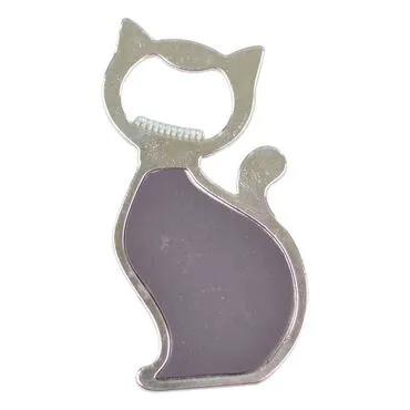 Rize Themed Cat Shaped Metal Magnetic Bottle Opener 97x48 mm - 2