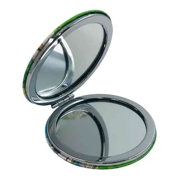 Rize Themed Customised Uv Printed Round Compact Mirror 72x11 mm - 2