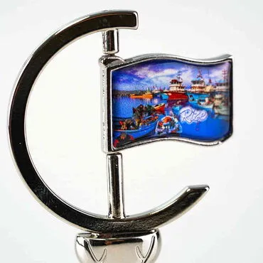 Rize Themed Collectible Souvenir Double Side Metal Spinner Rudder Bell 44x92 mm - 2