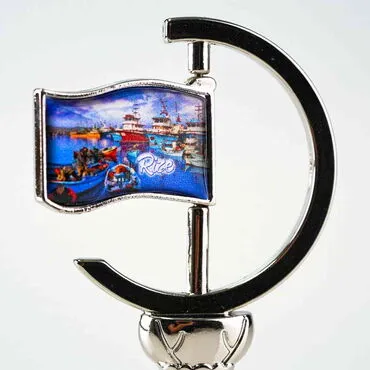 Rize Themed Collectible Souvenir Double Side Metal Spinner Rudder Bell 44x92 mm - 3