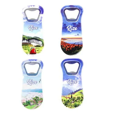 Rize Themed Customised Uv Printed  Plastic Base Plastic Base Bottle Opener 95x43 mm - 3