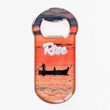 Rize Themed Customizable Metal Magnetic Bottle Opener 90x45 mm - 9