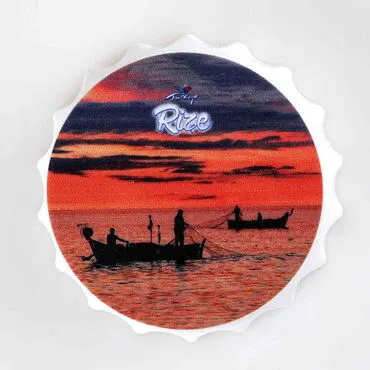 Rize Themed Customised UV Printed Bottle Cap Shaped Plastic Base Bottle Opener 58x15 mm - 4
