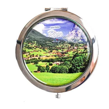 Rize Themed Customised Metal Epoxy Travel Make Up Compact Mirror 70x11 mm - 5