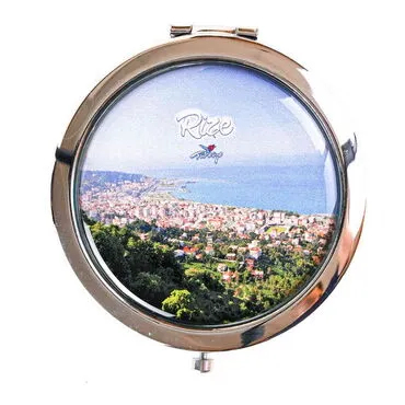 Rize Themed Customised Metal Epoxy Travel Make Up Compact Mirror 70x11 mm - 6