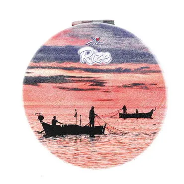 Rize Themed Customised Uv Printed Round Compact Mirror 72x11 mm - 4