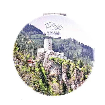 Rize Themed Customised Uv Printed Round Compact Mirror 72x11 mm - 6