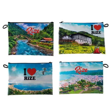 Toptan Rize Temalı Dijital Baskılı Kanvas Plaj Çantası - 2
