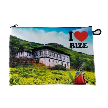 Toptan Rize Temalı Dijital Baskılı Kanvas Plaj Çantası - 6