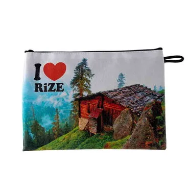 Toptan Rize Temalı Dijital Baskılı Kanvas Plaj Çantası - 8