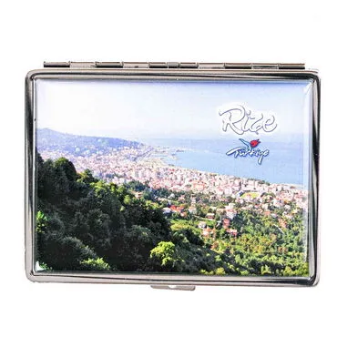 Toptan Rize Temalı Myros Metal Büyük Sigara Tabakası 103x80x11 mm - 3