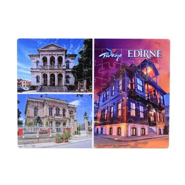 Toptan Edirne Temalı Uv Baskılı Puzzle 190x270 mm - 4