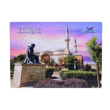 Toptan Edirne Temalı Uv Baskılı Puzzle 190x270 mm - 5