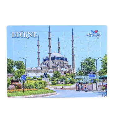 Toptan Edirne Temalı Uv Baskılı Puzzle 190x270 mm - 6