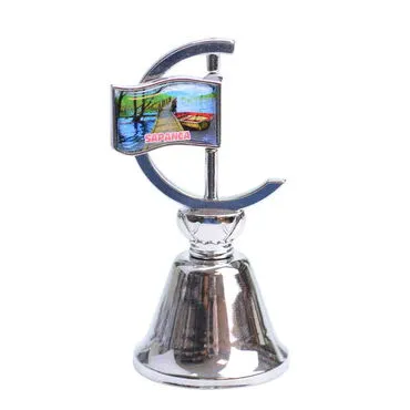 Sapanca Themed Collectible Souvenir Double Side Metal Spinner Flag Bell 44x96 mm - Standart - 2