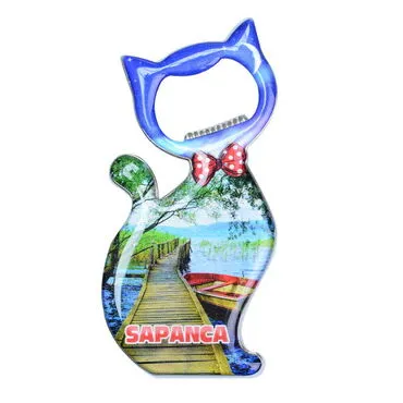 Toptan Sapanca Temalı Myros Kedi̇ Açacak Magnet T 97*48 Mm - 4