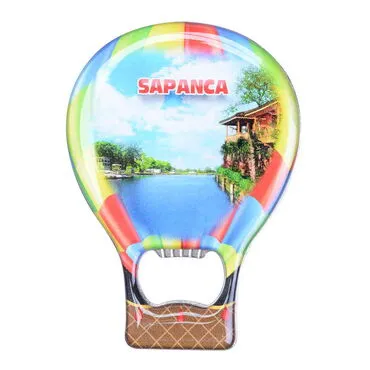 Sapanca Themed Baloon Shaped Metal Magnetic Bottle Opener 102x73 mm - 3
