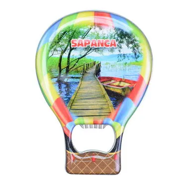 Sapanca Themed Baloon Shaped Metal Magnetic Bottle Opener 102x73 mm - 4