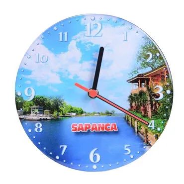 Sapanca Themed Epoxy Wall Clock Home Decoration 20 Cm