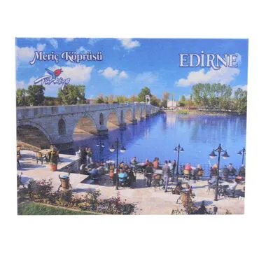 Edirne Themed Wooden UV Printed Travel Postcard 116x150 mm - 2