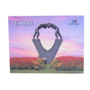Edirne Themed Wooden UV Printed Travel Postcard 116x150 mm - 7