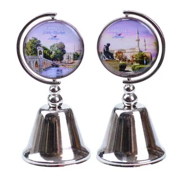 Edirne Themed Collectible Souvenir Metal Bell 44x90 mm - 8