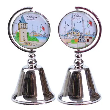 Edirne Themed Collectible Souvenir Metal Bell 44x90 mm - 9