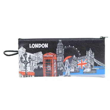 London Themed Turkish Woven Wallet 183x97x8 mm - 2
