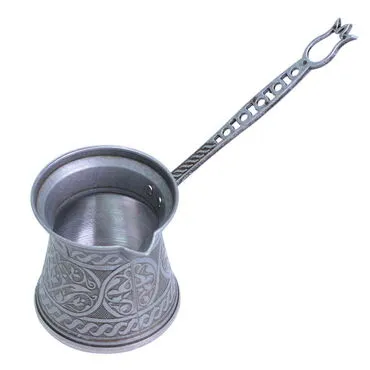 Traditional Turkish Zamak Metal Coffee Pot No: 4 - 2