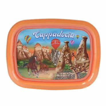 Cappodocia Themed Customised Printed Tin Serving Tray 305x235 mm