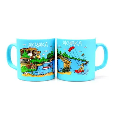 Akyaka Themed Customised Serigraphy Printed Ceramic Mug 82x90 mm
