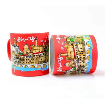 Sivas Themed Customised Serigraphy Printed Ceramic Mug 82x90 mm - 2