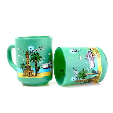 Izmir Themed Colored Glass Mug - 3
