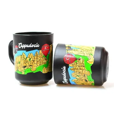 Cappodocia Themed Colored Glass Mug - 2