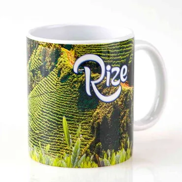 Rize Themed Customised Porcelain Souvenir Travel  Mug 80x95 mm - 7